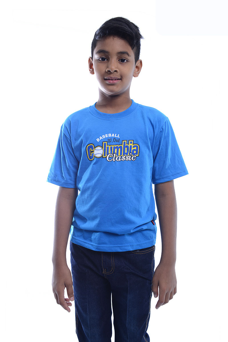 W811395BL Baseball Casual T Shirt Short Sleeve